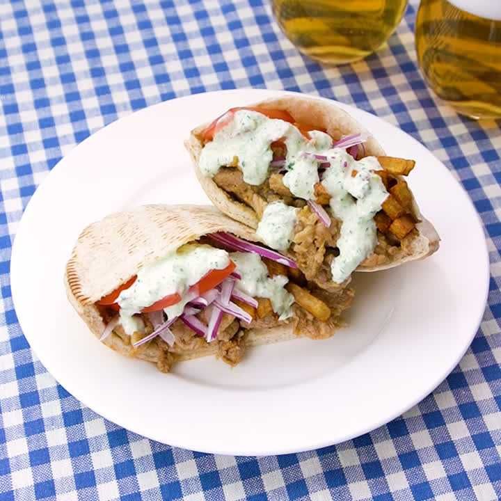 ギリシャ風ラムひき肉のピタピザのレシピ