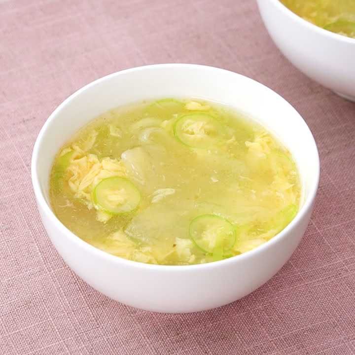 冬瓜と卵の中華スープ
