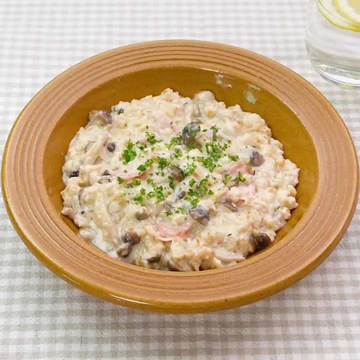 オートミールのチーズリゾット