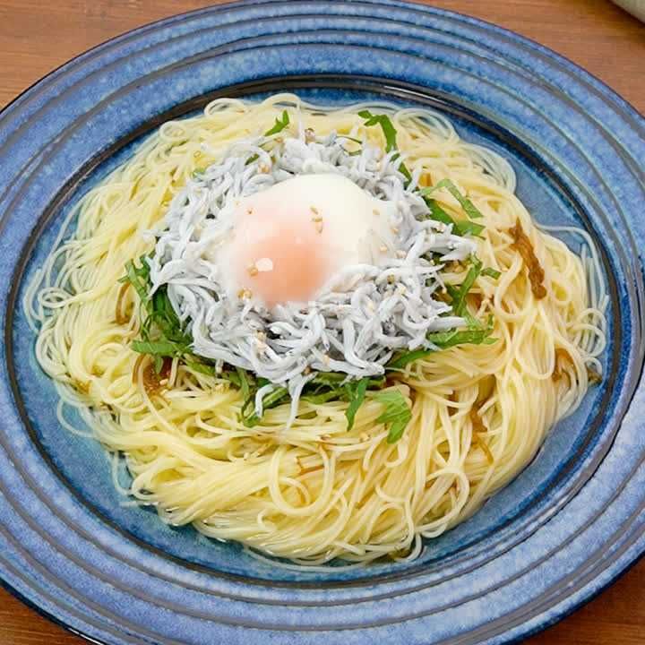 もずくとしらすのあっさりパスタ