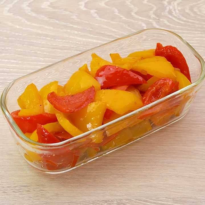 パプリカのガーリック炒め