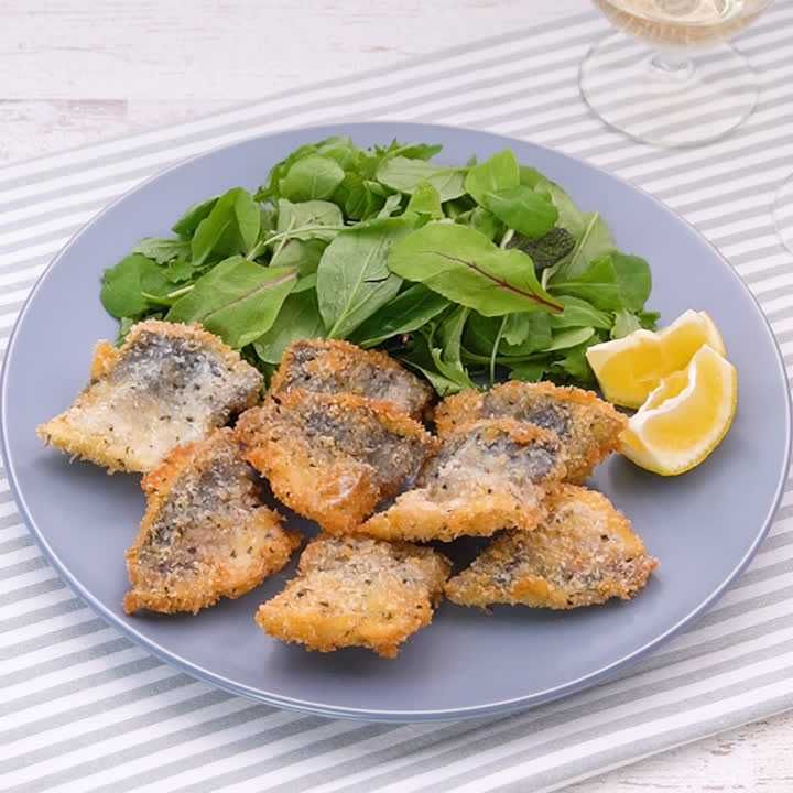 アジのバジルチーズフライ