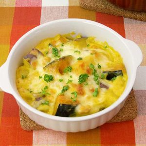 かぼちゃとさつまいもの豆グラタン