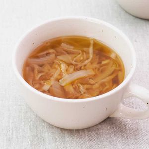 「玉ねぎと切り干し大根の和風スープ」のレシピ動画