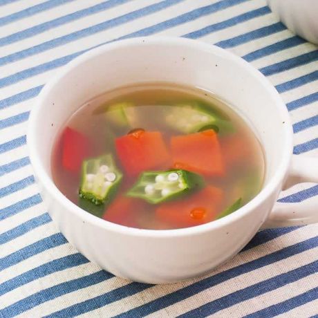 家計にやさしい節約レシピ オクラとパプリカの塩スープのレシピ動画 作り方 Delish Kitchen