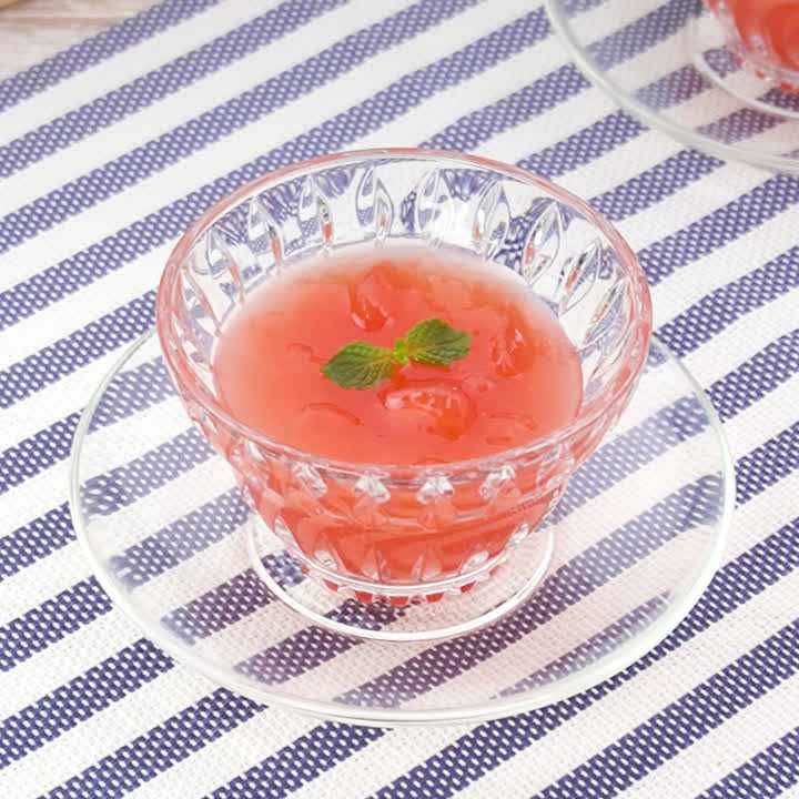 スイカのクラッシュゼリー