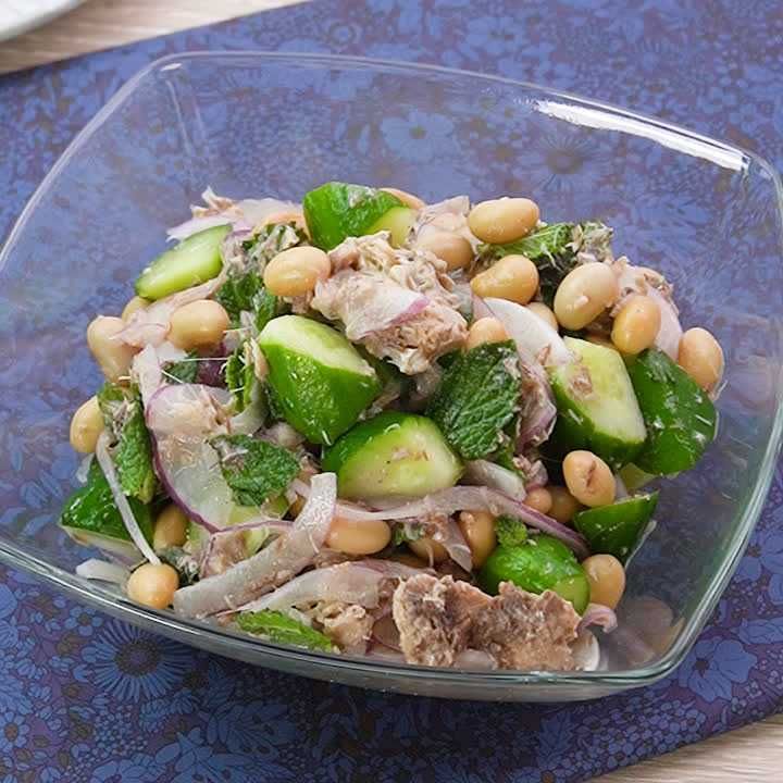 たんぱく質25 1g サバ缶と大豆のレモンマリネのレシピ動画 作り方 Delish Kitchen たんぱく質25 1g サバ缶と大豆のレモンマリネのレシピ動画 作り方 Delish Kitchen