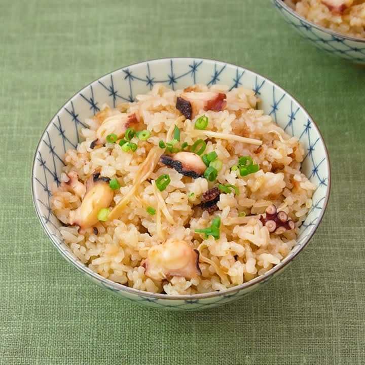 新しょうがとたこの炊き込みご飯
