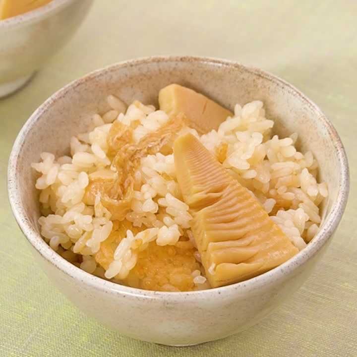 めんつゆで作るたけのこご飯