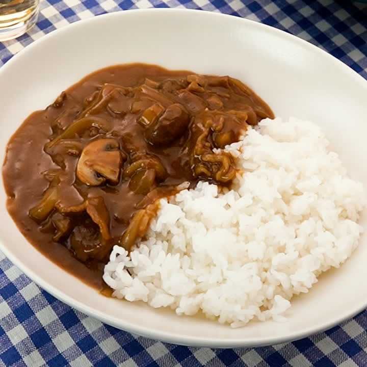 マッシュルーム入りビーフカレー