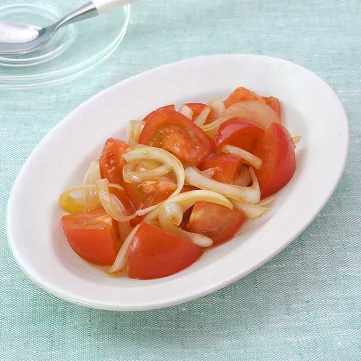 さっぱり副菜！ トマトと玉ねぎの中華風サラダのレシピ動画