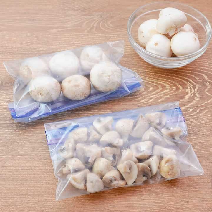 マッシュルームの冷凍保存方法