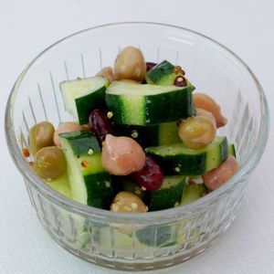 「きゅうりとお豆のレモンマスタードあえ」のレシピ動画