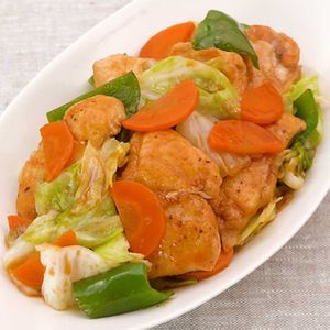 「鶏肉とキャベツのオイスター炒め」のレシピ動画