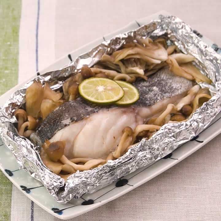 タラときのこのさっぱりホイル焼き