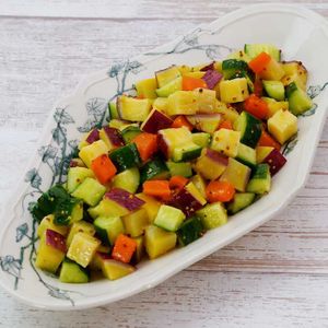 「さつまいもときゅうりの粒マスサラダ」のレシピ動画