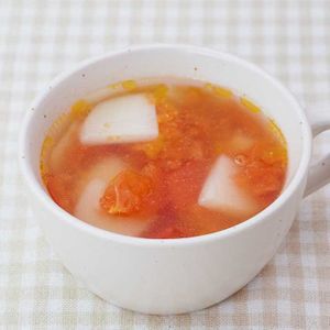 「トマトとじゃがいものスープ」のレシピ動画