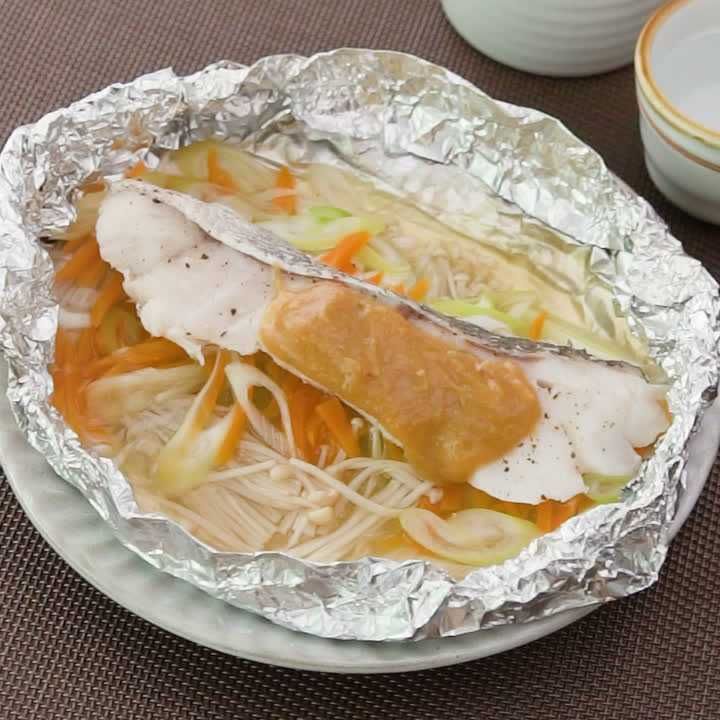 たらの柚子胡椒みそホイル焼き