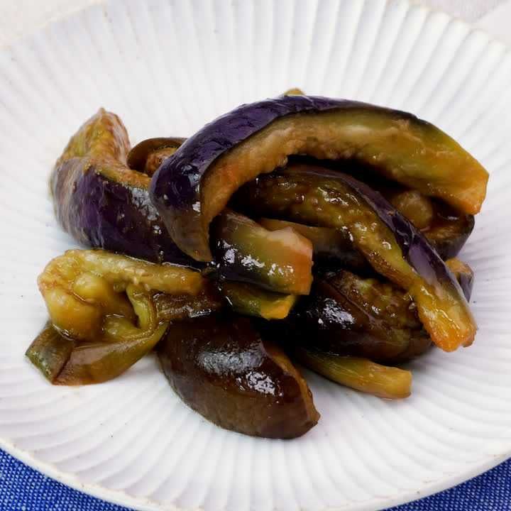 蒸しなすの生姜醤油あえ