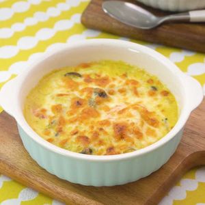 「えびのカレークリームグラタン」のレシピ動画