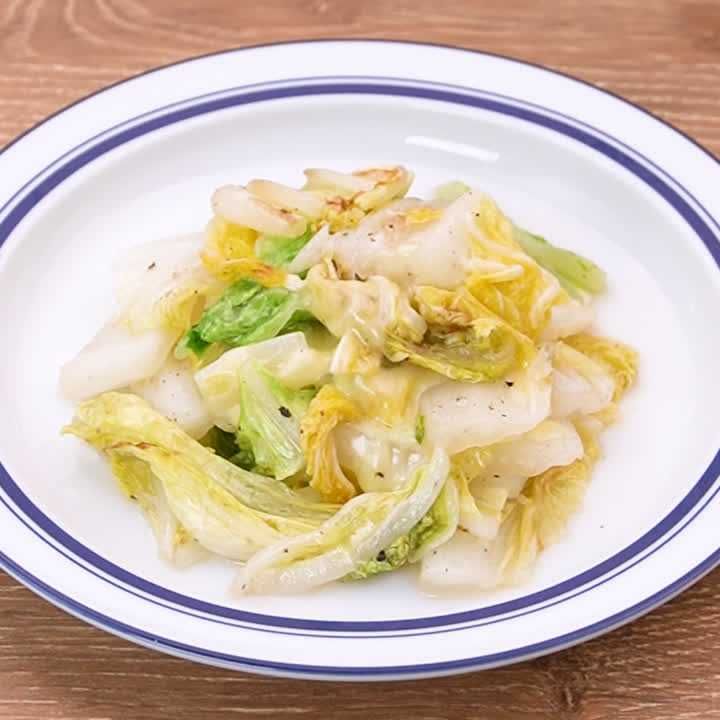 白菜のチーズソテー