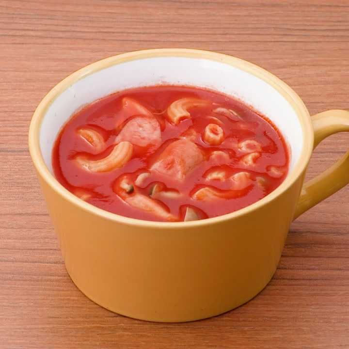 しめじとトマトのスープパスタ
