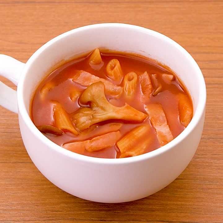 まいたけのトマトスープパスタ