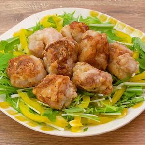 「鶏もも肉の塩唐揚げ」のレシピ動画