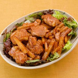 「鶏肉と長芋の甘酢がらめ」のレシピ動画