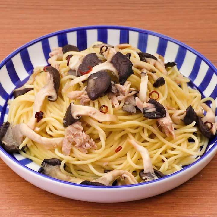 ひらたけのペペロンチーノ