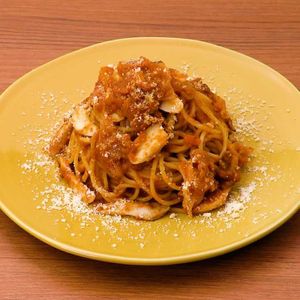 エリンギのミートソースパスタ