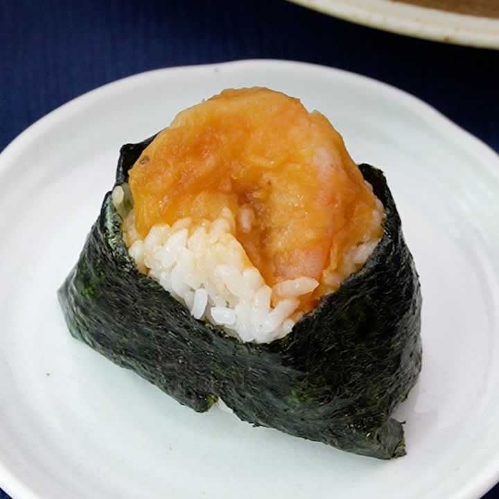 むきえびの簡単天むす