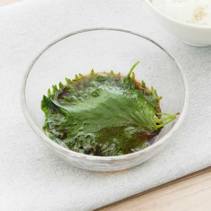 大葉の醤油漬け