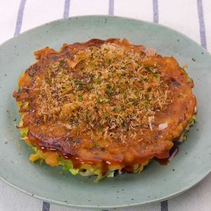 「イカお好み焼き」のレシピ動画