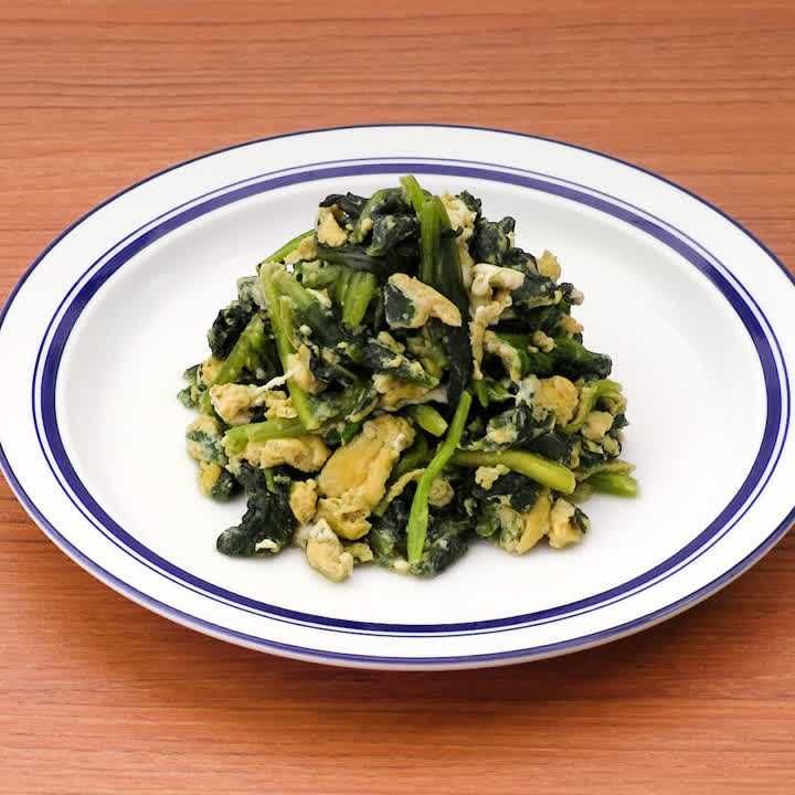 ほうれん草の卵炒め