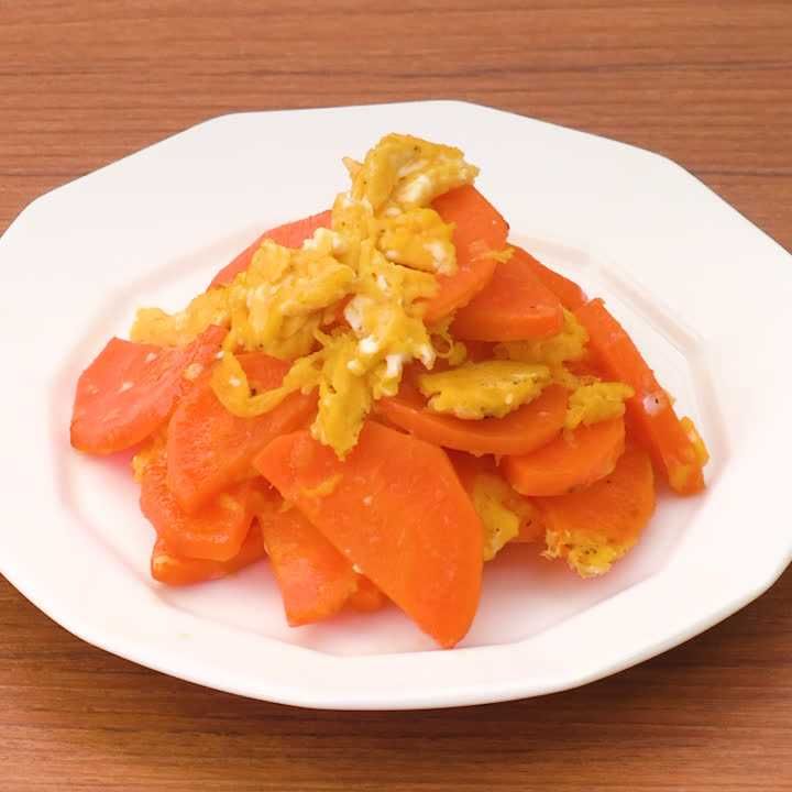 にんじんと卵炒め