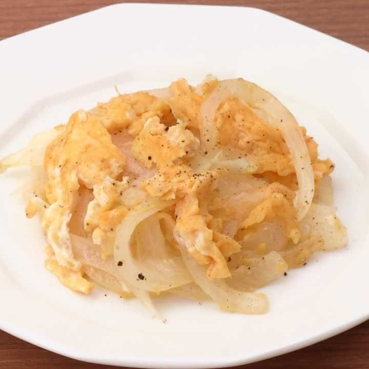 玉ねぎの卵炒め