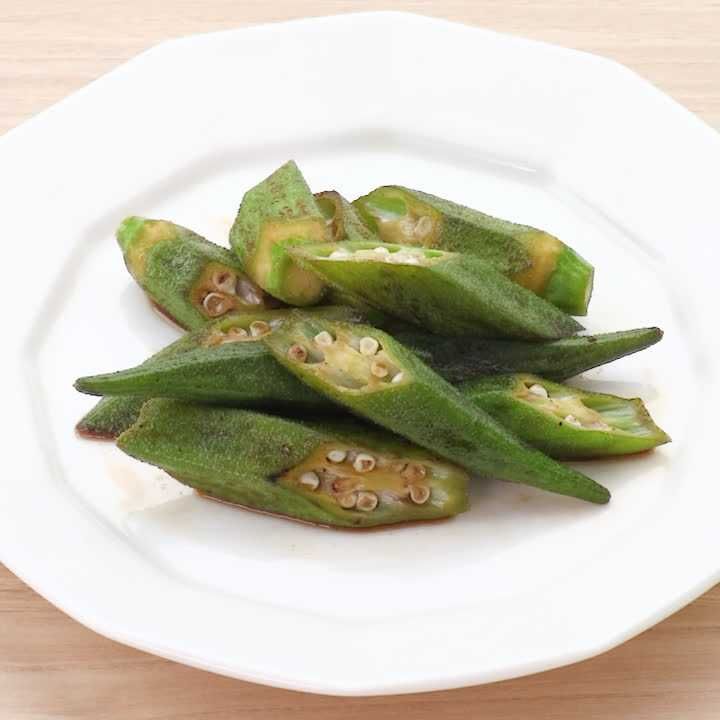 オクラのポン酢炒め