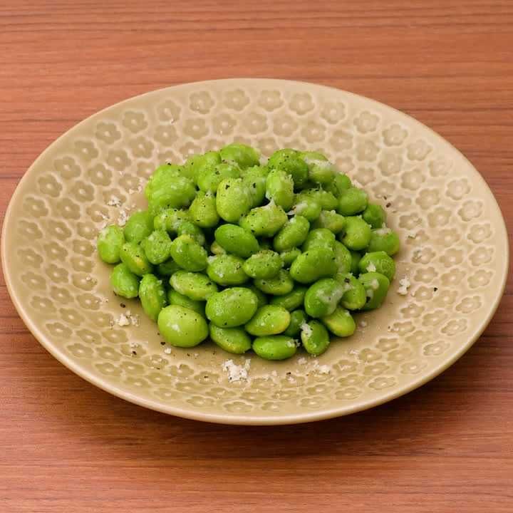 枝豆のチーズ炒め