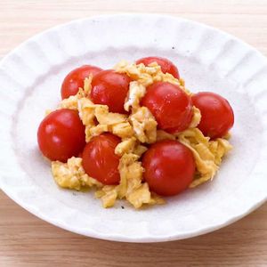 ミニトマトの卵炒め