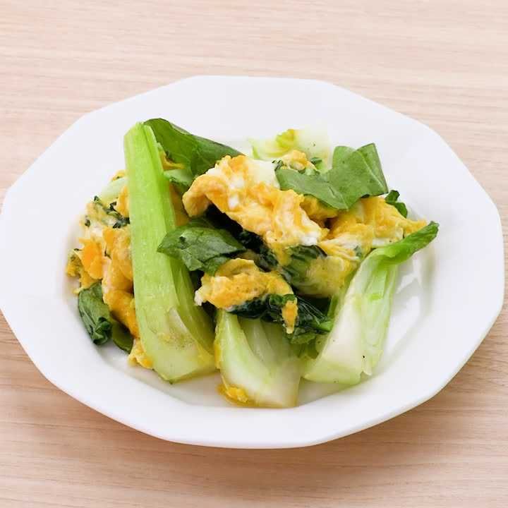 チンゲン菜の卵炒め