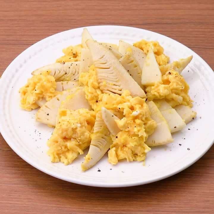 たけのこの卵炒め