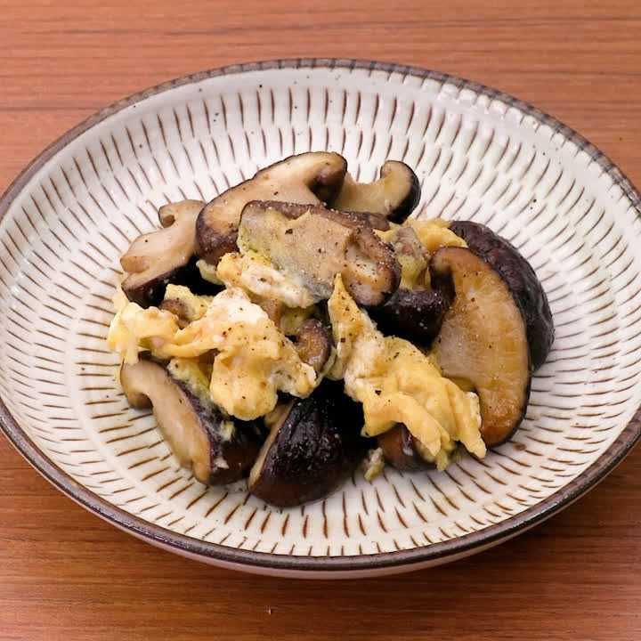 しいたけの卵炒め