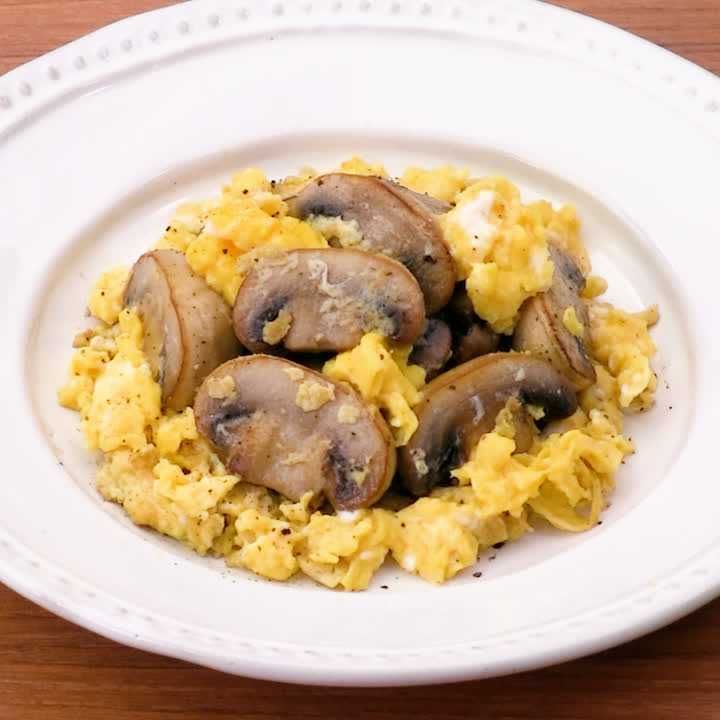 マッシュルームの卵炒め