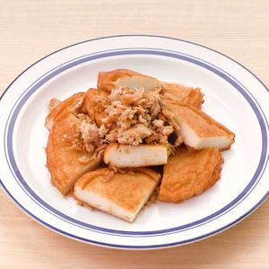 「さつま揚げとツナの塩炒め」のレシピ動画