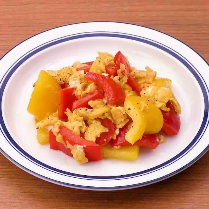 パプリカの卵炒め