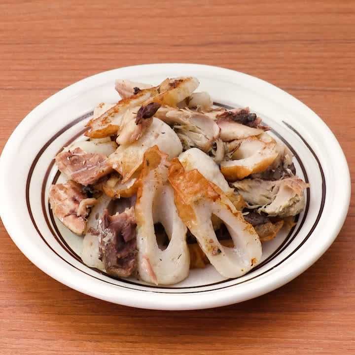 ちくわとサバ缶の簡単炒め