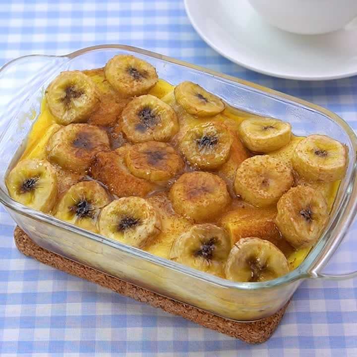 とろけるおいしさ♪ バナナのパンプディングのレシピ動画・作り方 DELISH KITCHEN