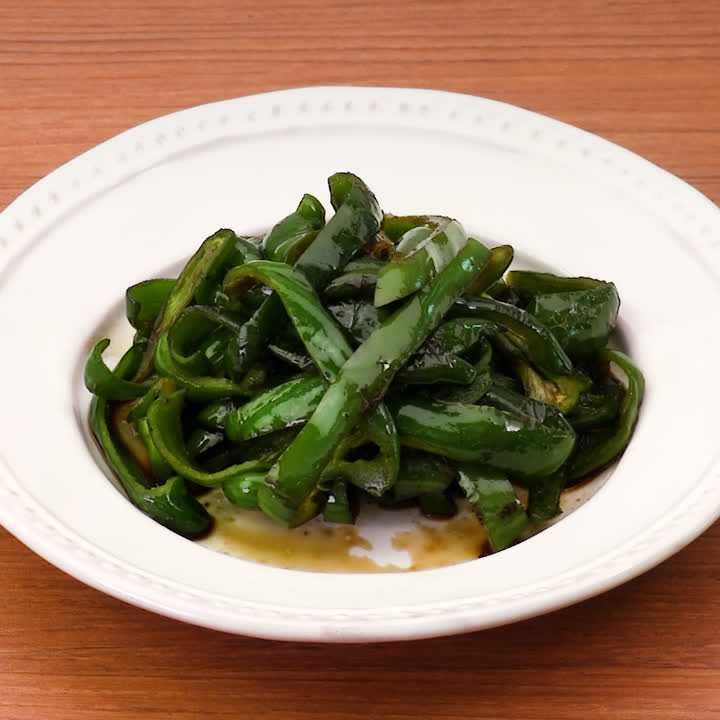 ピーマンのポン酢炒め