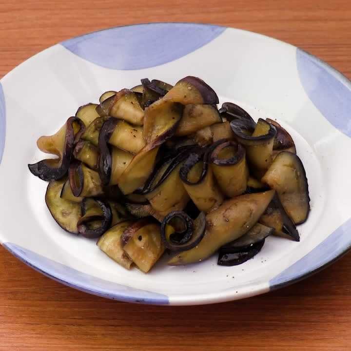 なすのポン酢炒め
